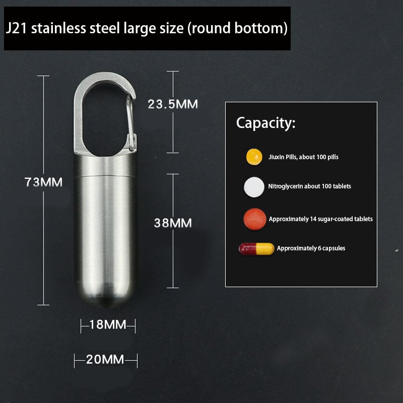 (đ„Last Day Promotion - 49% off)2024-Moisture-proof and Waterproof Stainless Steel Sealed Storage Bottle