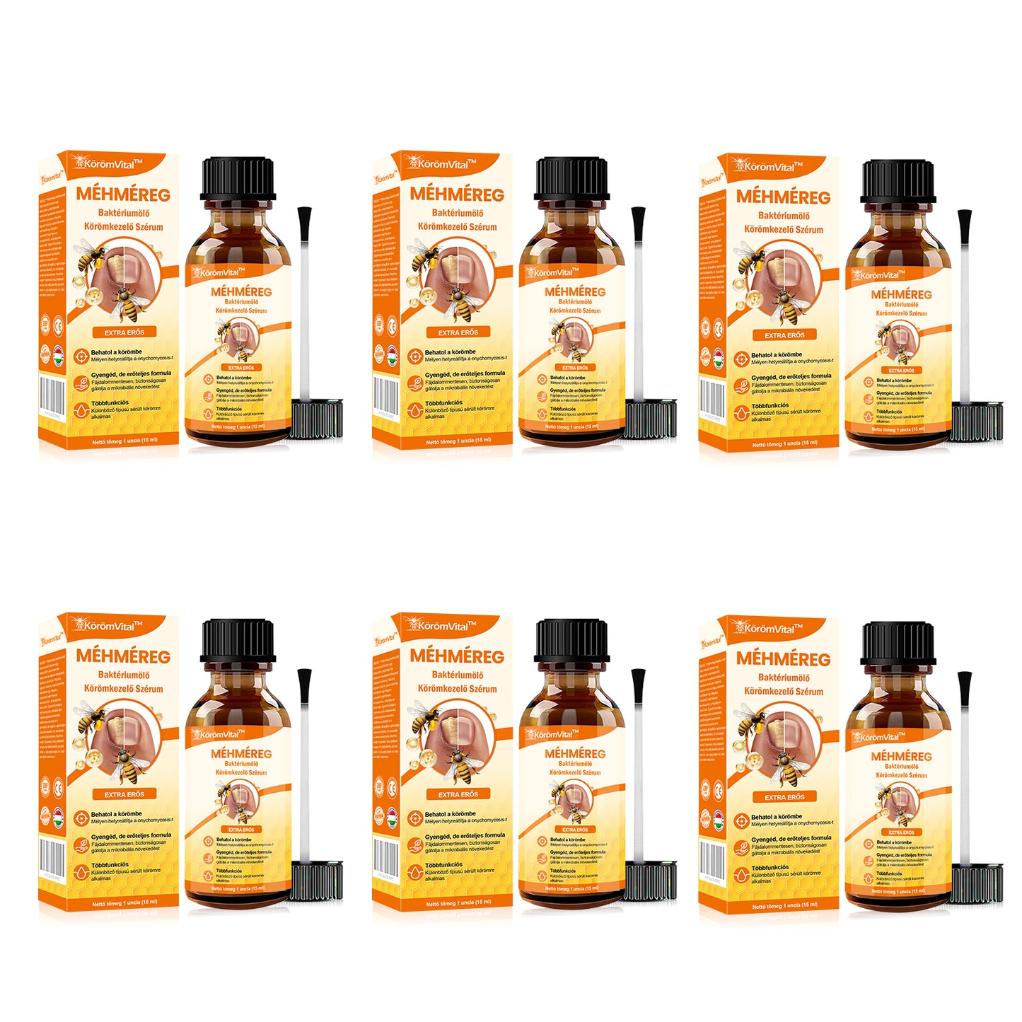 💝[✨Hivatalos Márkabolt✨] KörömVital™ Méhméreg Baktériumölő Körömkezelő Szérum