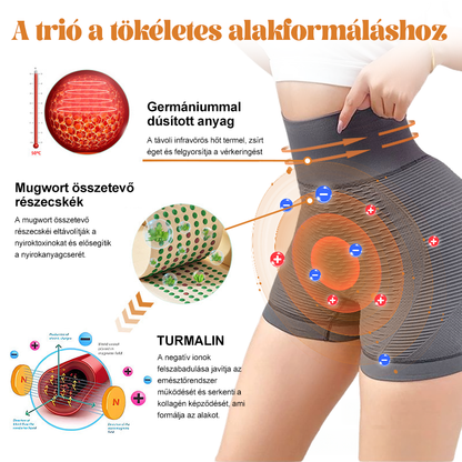 ⚜️⚜️【2024 őszi újdonság】]Iontartalmú mikro-vibrációs masszázsformáló rövidnadrág （⭐Formázás⭐Terhességi csíkok eltávolítása⭐Narancsbőr eltávolítása）